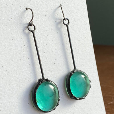 Colored Glaze Personalized Earrings Women