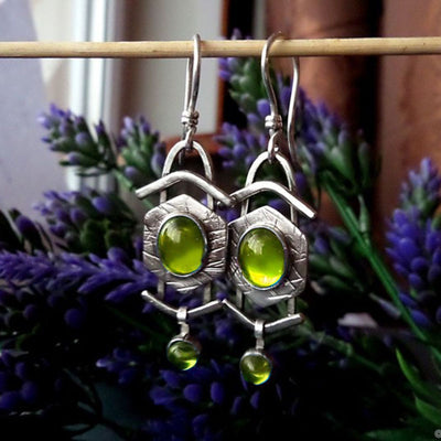 Colored Glaze Personalized Earrings Women
