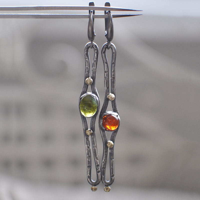 Colored Glaze Personalized Earrings Women
