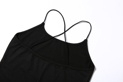 Cross strap jumpsuit
