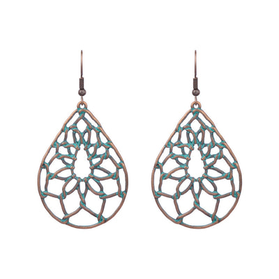 Bohemian Hollow Stud Earrings Women