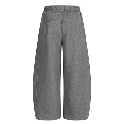 American Retro Men's Stitching Drawstring Solid Color Matchet Pants