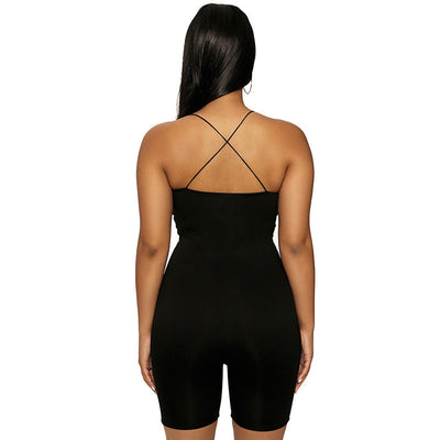 Cross strap jumpsuit