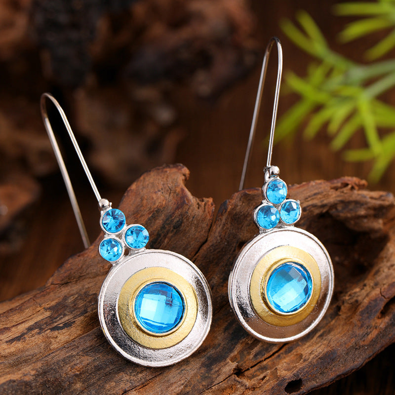 Colored Glaze Personalized Earrings Women