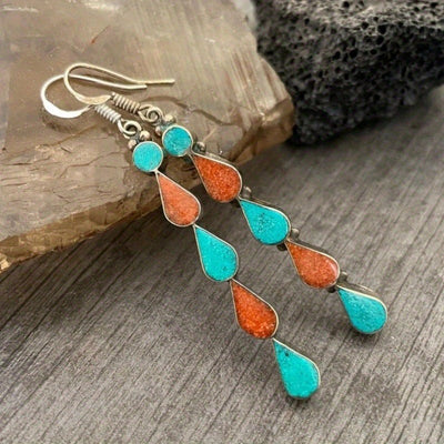 Colored Glaze Personalized Earrings Women