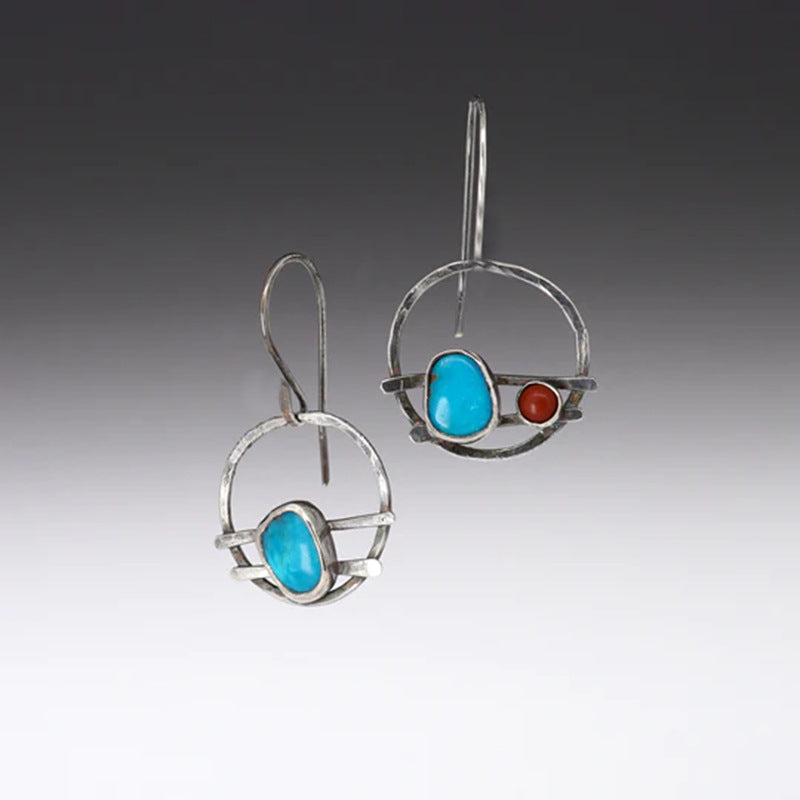Colored Glaze Personalized Earrings Women