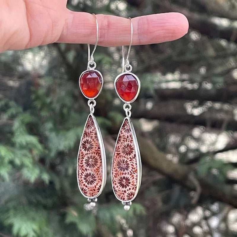 Colored Glaze Personalized Earrings Women