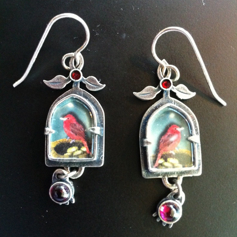 Colored Glaze Personalized Earrings Women