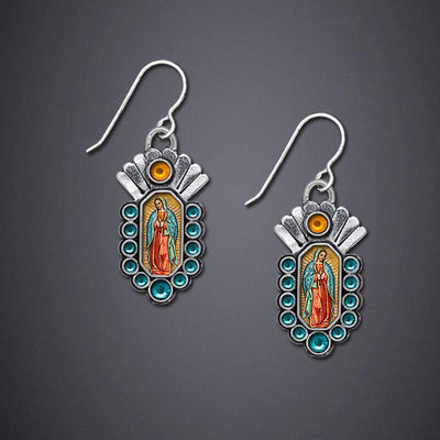 Colored Glaze Personalized Earrings Women