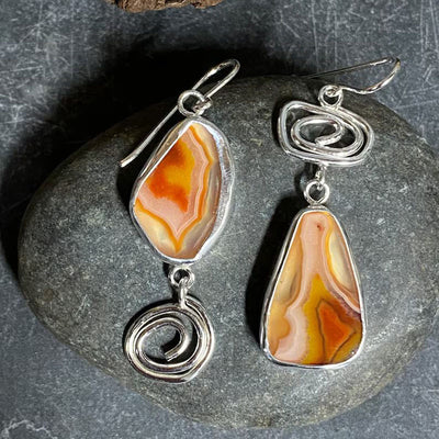 Colored Glaze Personalized Earrings Women