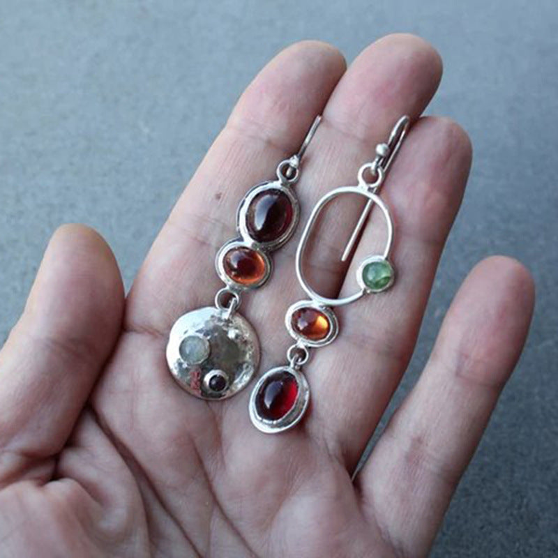 Colored Glaze Personalized Earrings Women