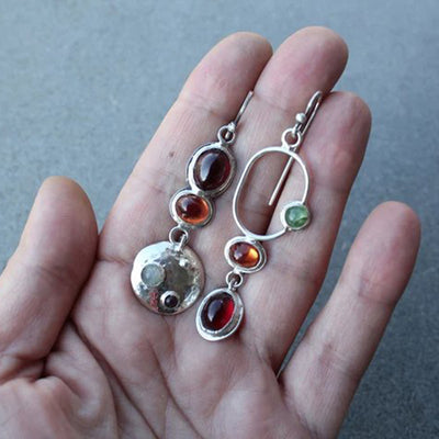 Colored Glaze Personalized Earrings Women