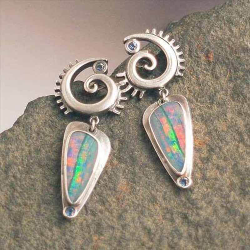 Colored Glaze Personalized Earrings Women