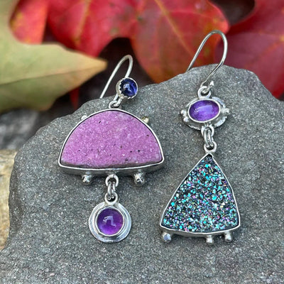 Colored Glaze Personalized Earrings Women