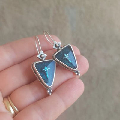 Colored Glaze Personalized Earrings Women