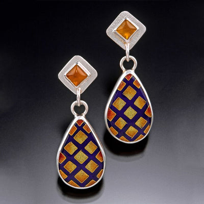 Colored Glaze Personalized Earrings Women
